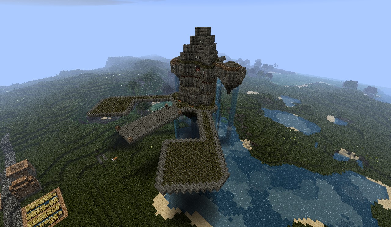 Floating castle Minecraft Project
